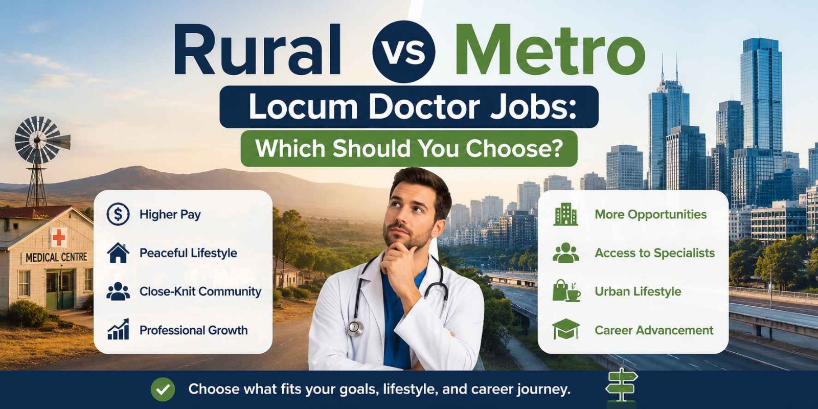 Rural vs Metro Locum Doctor Jobs: Which Should You Choose?